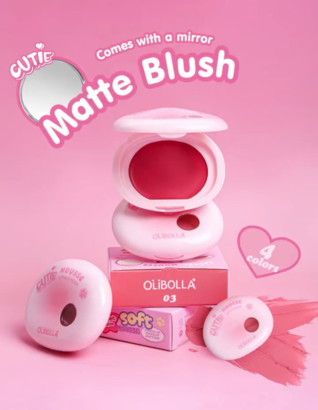 رژگونه و رژلب خمیری اولی بولا OliBolla