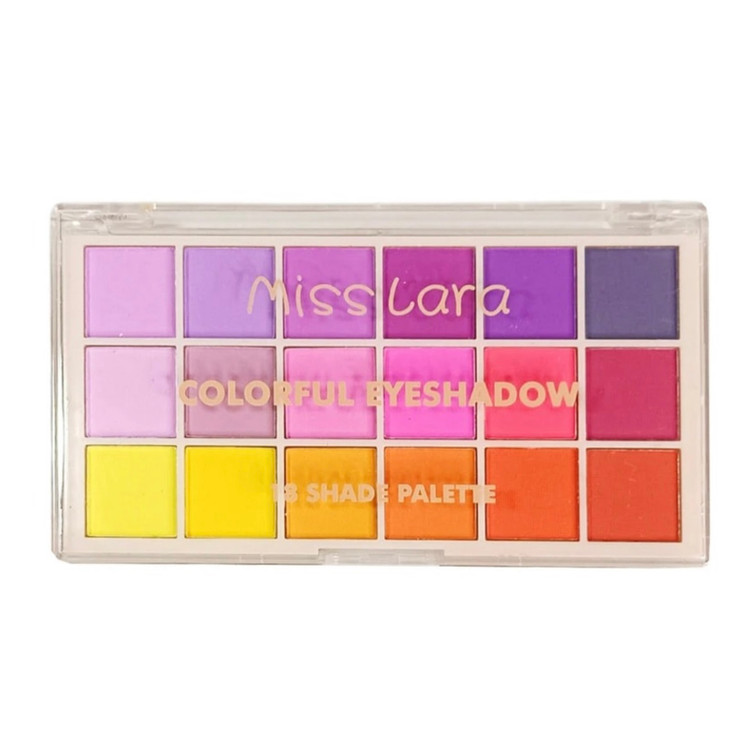 پالت سایه چشم رنگی 18 رنگ میس لارا MISS LARA