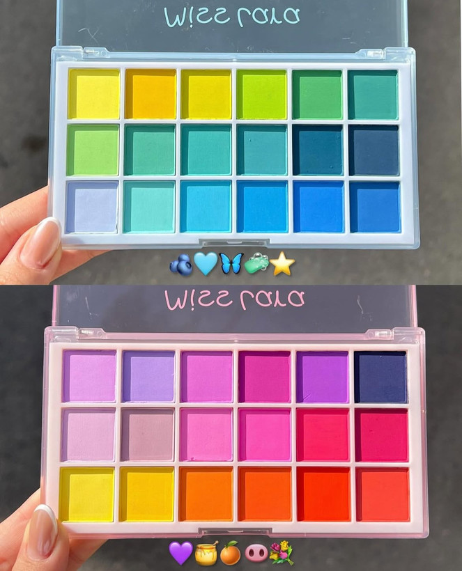 پالت سایه چشم رنگی 18 رنگ میس لارا MISS LARA